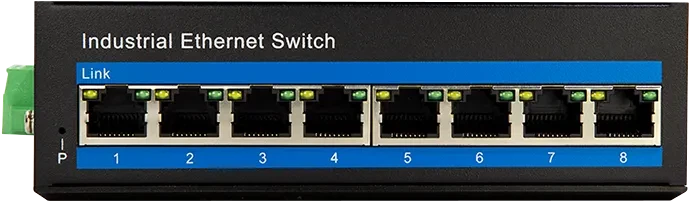 LogiLink NS200 Industrial Railmount Switch, 8x RJ-45, PoE+