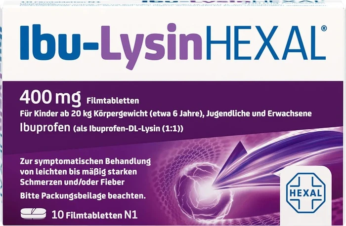 Hexal Ibu-Lysin Filmtabletten, 10 Stück