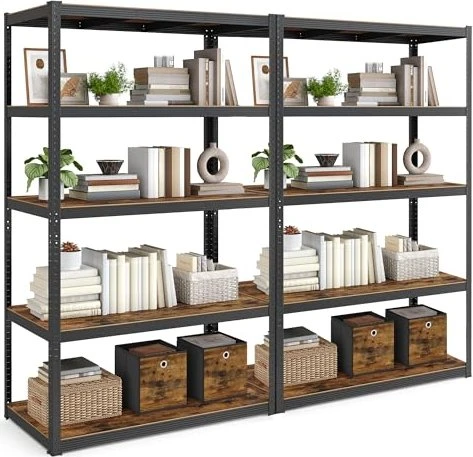 Songmics Schwerlastregal 120x200x60cm schwarz