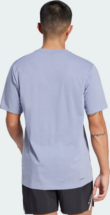 adidas Train Essentials Feelready Logo Training Funktionsshirt kurzarm silver violet/black (Herren)
