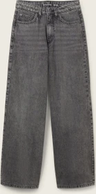Tom Tailor Wide Leg Jeans Jeans used mid stone grey denim (Junior)