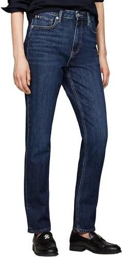 Tommy Hilfiger Slim im Zigaretten-Style mit hohem Bund Jeans dark blue (Damen)
