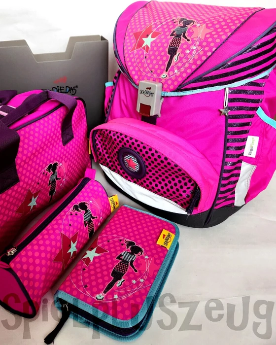 DerDieDas ErgoFlex Disco Star Schultaschen-Set, 5-tlg.