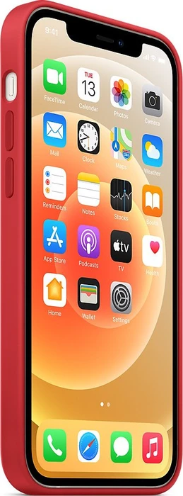 Apple Silikon Case mit MagSafe für iPhone 12/iPhone 12 Pro rot