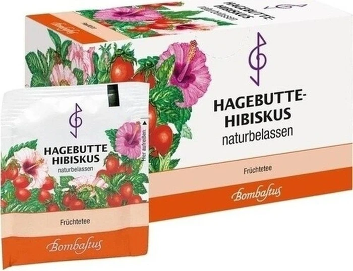 Bombastus Hagebutte-Hibiskus Tee Beutel, 20 Stück