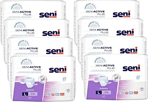 Seni Active Plus Schutzhose Größe L, 80 Stück
