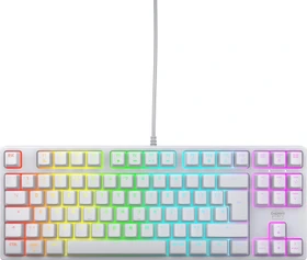 Cherry Xtrfy K4V2 TKL, weiß, LEDs RGB, MX2A RGB RED, USB, UK