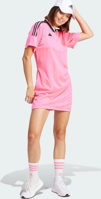 adidas Tiro Summer T-Shirt-Kleid lucid pink/black (Damen)