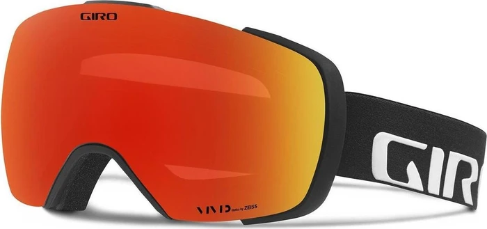 Giro Contact black wordmark/vivid ember-vivid infrared
