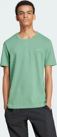 adidas Trefoil Essentials Waffle T-Shirt kurzarm preloved green (Herren)