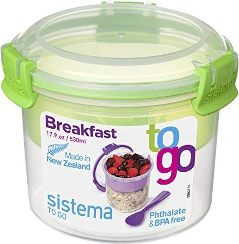 Sistema Frühstück To Go quadratisch Aufbewahrungsbehälter 1.1l