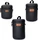 C-Rope Premium Objektivtasche mit Fleece-Fütterung 3er Set S+M+L (CRP-PLB-SML-BLK)