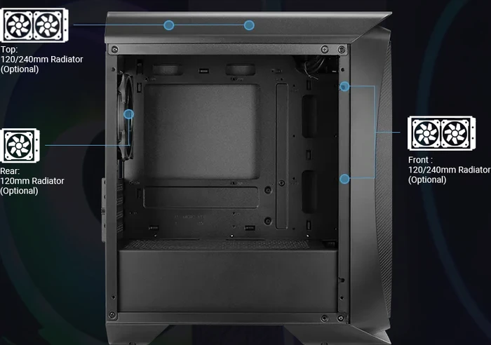AeroCool Aero One Mini, weiß, Glasfenster
