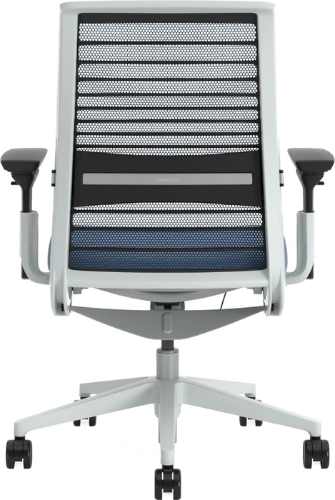 Steelcase Think Bürostuhl mit Armlehnen, royalblau/hellblau