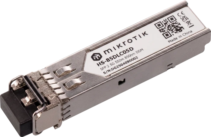 MikroTik RouterBOARD HS-85DLC05D 2.5G LAN-Transceiver, LC-Duplex MM 550m, SFP