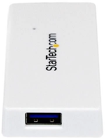 StarTech Mini-USB-Hub weiß, 4x USB-A 3.0, USB-A 3.0 [Stecker]