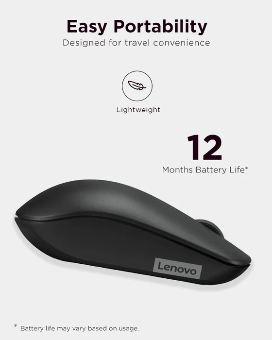 Lenovo 530 Wireless Mouse schwarz, USB