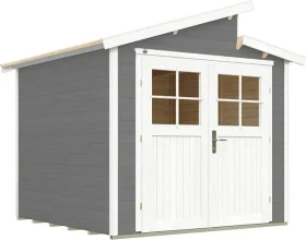 Weka 226 235x239cm Gerätehaus grau
