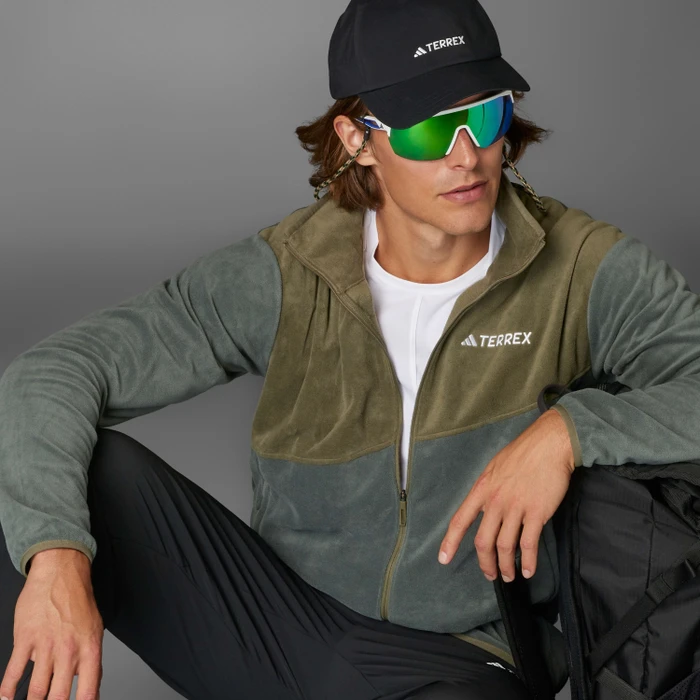 adidas Terrex Multi Fleece Jacke legend ivy/olive strata (Herren)