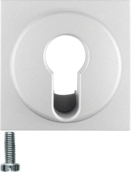Berker S.1/B.3/B.7 Zentralstück für Schlüsselschalter/-taster, alu matt