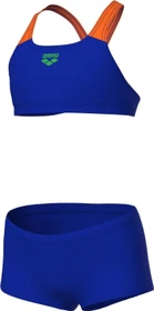 Arena Sport Einfarbig Bikini-Set neon blue/orange (Junior)