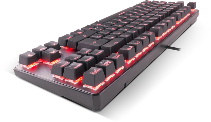 Krom Kernel TKL, LEDs RGB, grau/schwarz, Outemu Red, USB, ES