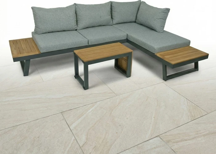 Garden Pleasure Felice Lounge-Set grau, 3-tlg.