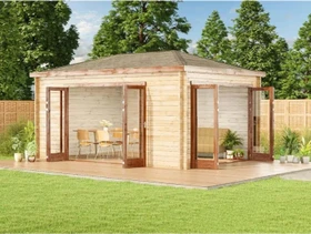 Alpholz Gartenhaus Sunrise 500x352cm natur