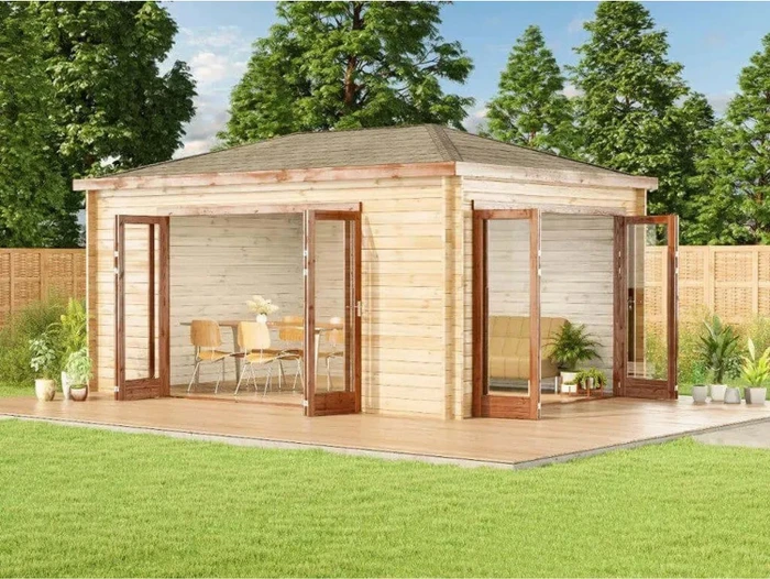 Alpholz Gartenhaus Sunrise 500x352cm natur