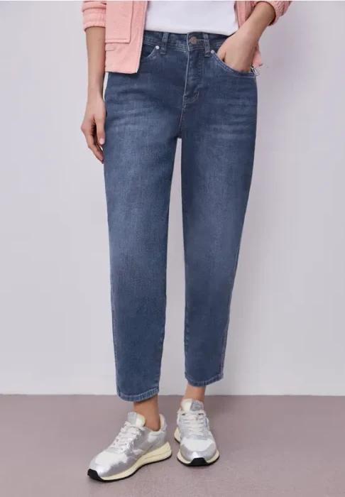 Street One Karlie Barrel Leg Jeans medium blue washed (Damen)