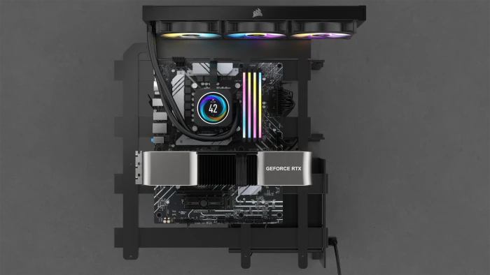 Corsair Dominator Titanium RGB grau UDIMM 64GB Kit, DDR5-6000, CL30-36-36-76