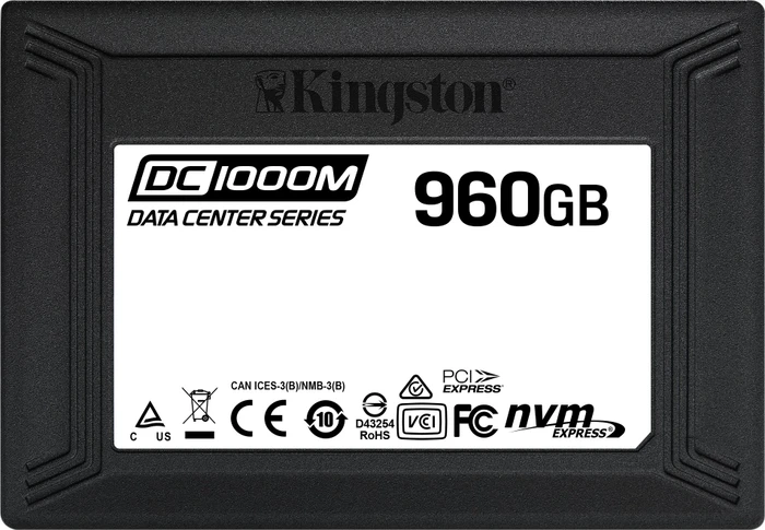 Kingston DC1000M Data Center Series Mixed-Use SSD - 1DWPD 960GB, 2.5" / U.2 / PCIe 3.0 x4