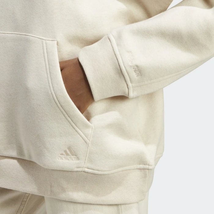 adidas ALL SZN Fleece Boyfriend Hoodie ecru tint mel. (Damen)