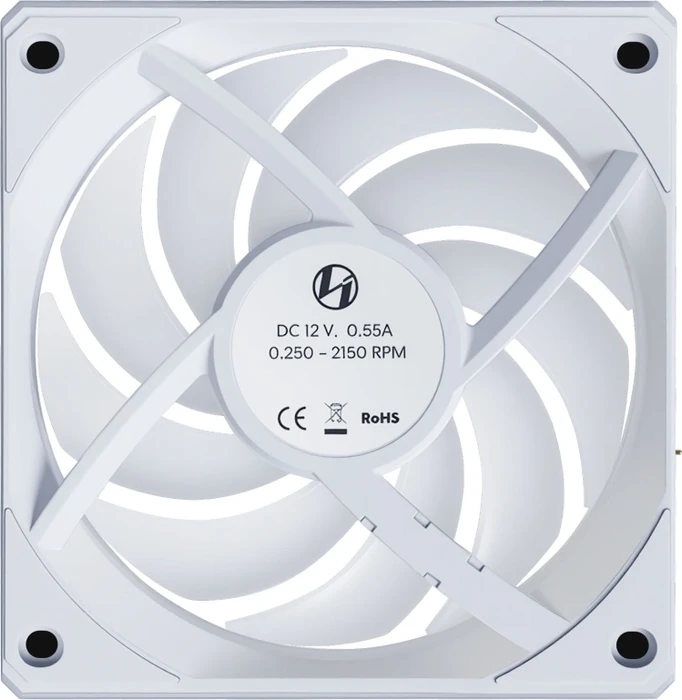 Lian Li Uni Fan CL Wireless Reverse Blade, weiß, LED-Steuerung, 120mm, 3er-Pack
