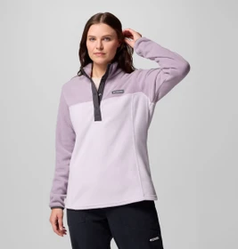 Columbia Benton Springs Half Snap Fleece Pullover lavender pearl/shale purple/shark (Damen)