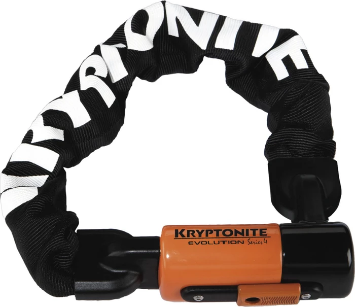 Kryptonite Evolution Series 4 1055 Mini Integrated Chain Kettenschloss, Schlüssel