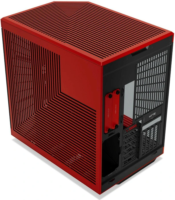 Hyte Y70 Touch Infinite Black Cherry, rot/schwarz, Glasfenster