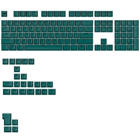 Glorious GPBT Basics Keycaps, Kunststoff (PBT), Totem Green, grün, 130 Tasten, ANSI-US