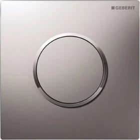 Geberit Urinalsteuerung mit pneumatischer Spülauslösung, Typ 10 Betätigungsplatte hochglanz-verchromt/mattverchromt