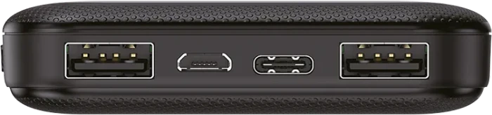 LogiLink Powerbank 2x USB-A + kabellos 8000mAh schwarz