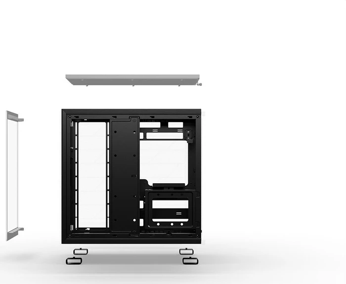be quiet! Light Base 600 DX Black, schwarz, Glasfenster