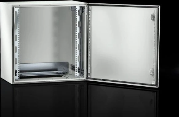 Rittal Wandgehäuse AX IT 7HE, mit Profilschienen, Montageplatte, IP1X, 350mm tief