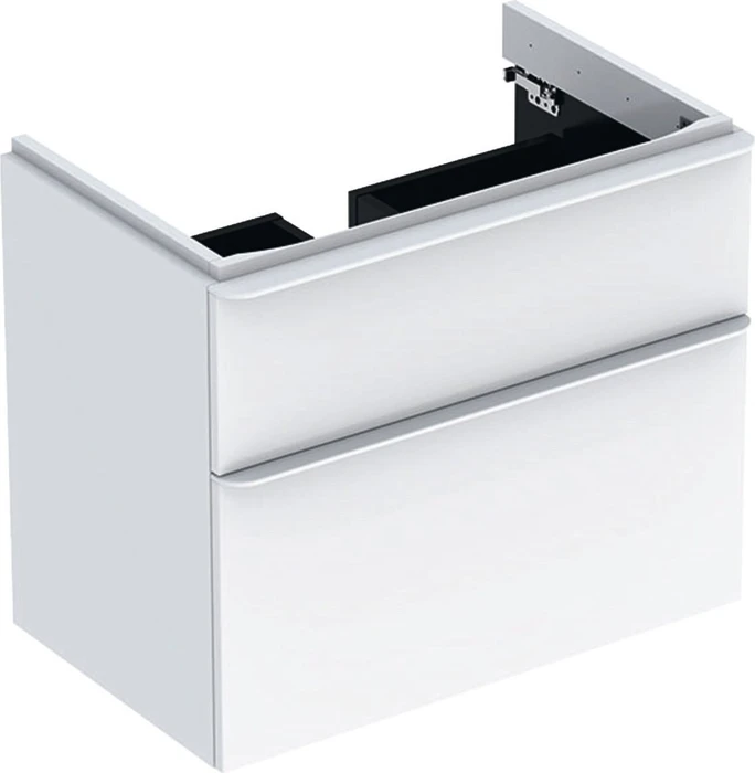 Geberit Smyle Square Unterschrank 73.4x61.7x47cm, 2 Schubladen, weiß