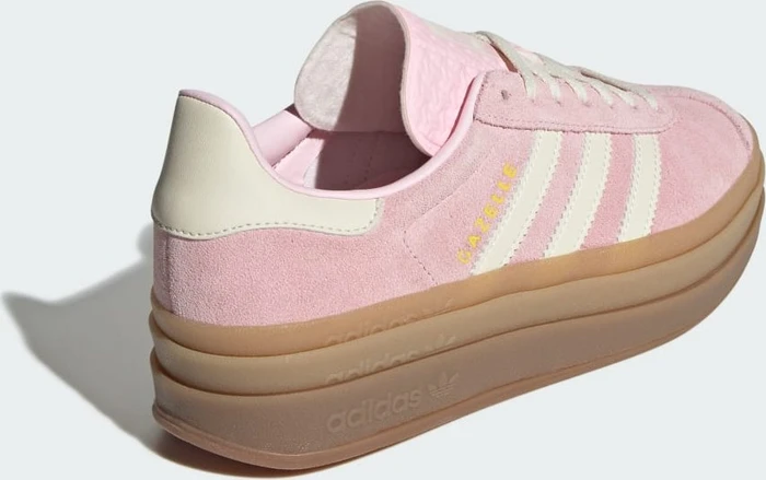 adidas Gazelle Bold clear pink/cream white/gold metallic (Damen)