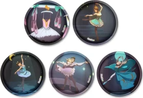 Ergobag Klettie-Set Balletttänzerin matt, 5-tlg.