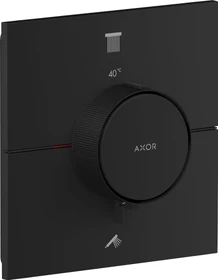 Hansgrohe Axor ShowerSelect ID eckig Thermostat für 2 Verbraucher mattschwarz