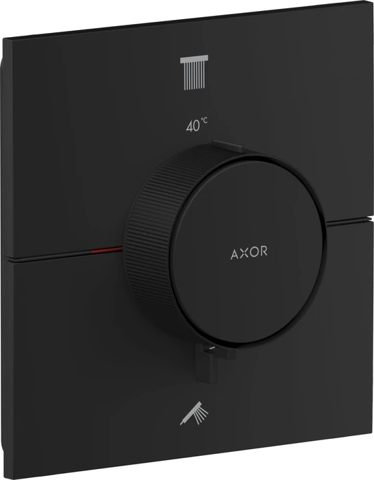 Hansgrohe Axor ShowerSelect ID eckig Thermostat für 2 Verbraucher mattschwarz