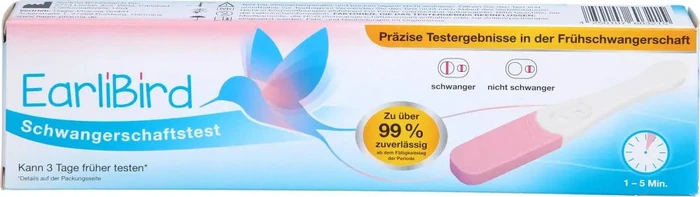 Hager Pharma Earlibird Schwangerschaftstest 25mIU/ml hCG, 1 Stück