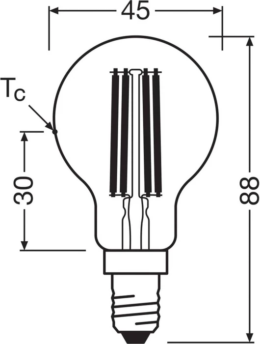Osram Ledvance Superstar+ Classic P FIL 40 2.2W/840 E14