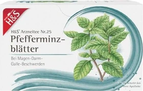 H&S Nr.25 Pfefferminzblätter Arzneitee Beutel, 20 Stück
